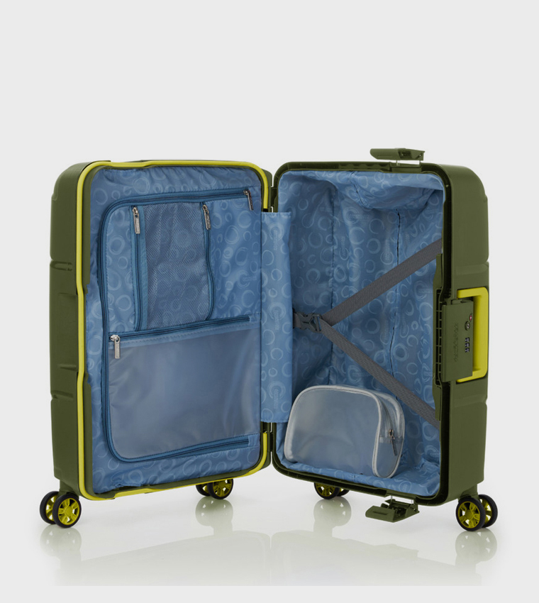 شنطة سيركوريتي بعجلات بهيكل صلب، 55 سم