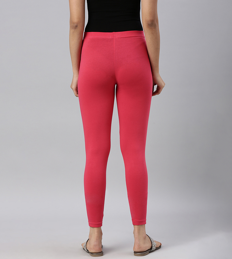 Solid Ankle Length Leggings