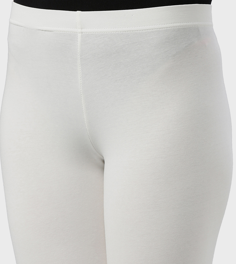 Solid Ankle Length Leggings