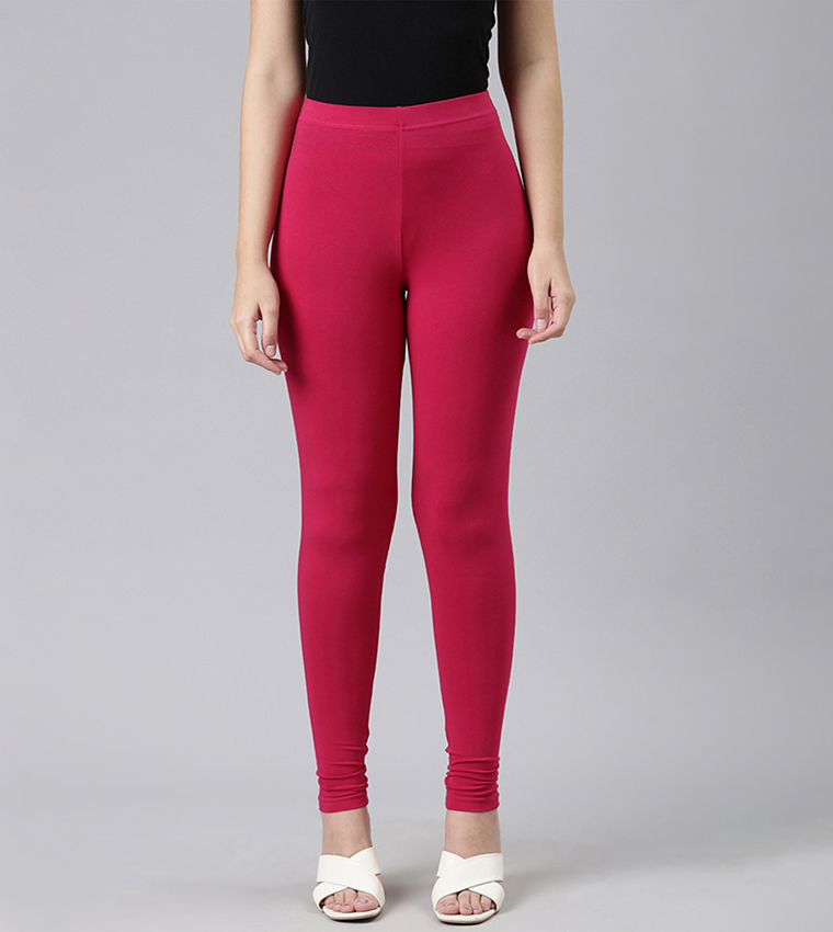 Solid Ankle Length Leggings