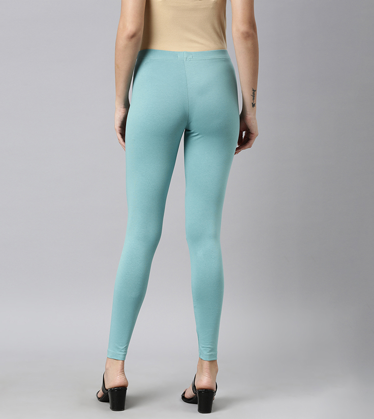 Solid Ankle Length Leggings