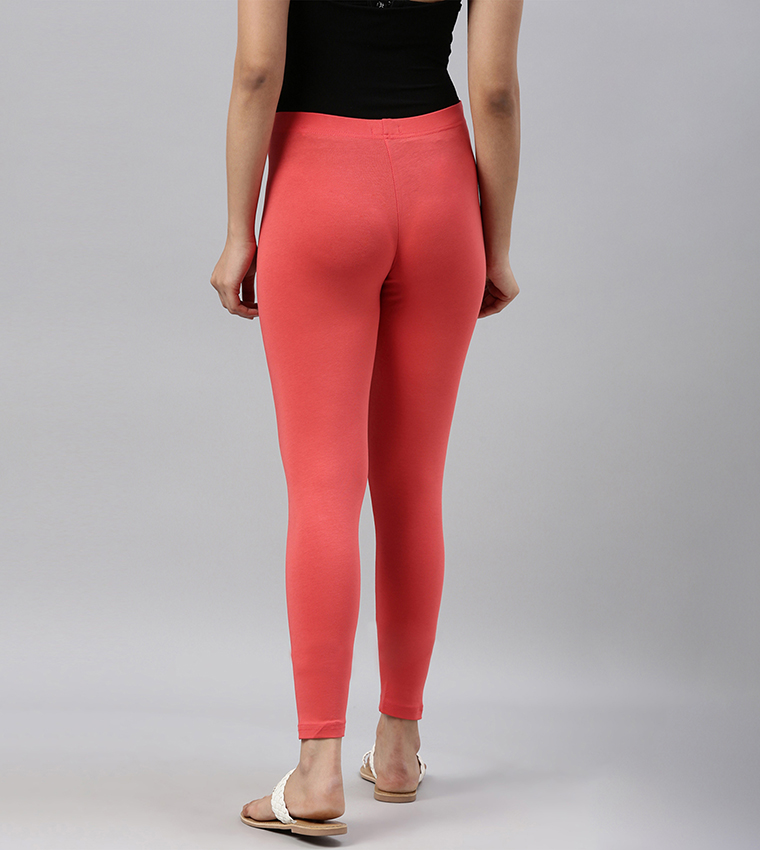 Solid Ankle Length Leggings