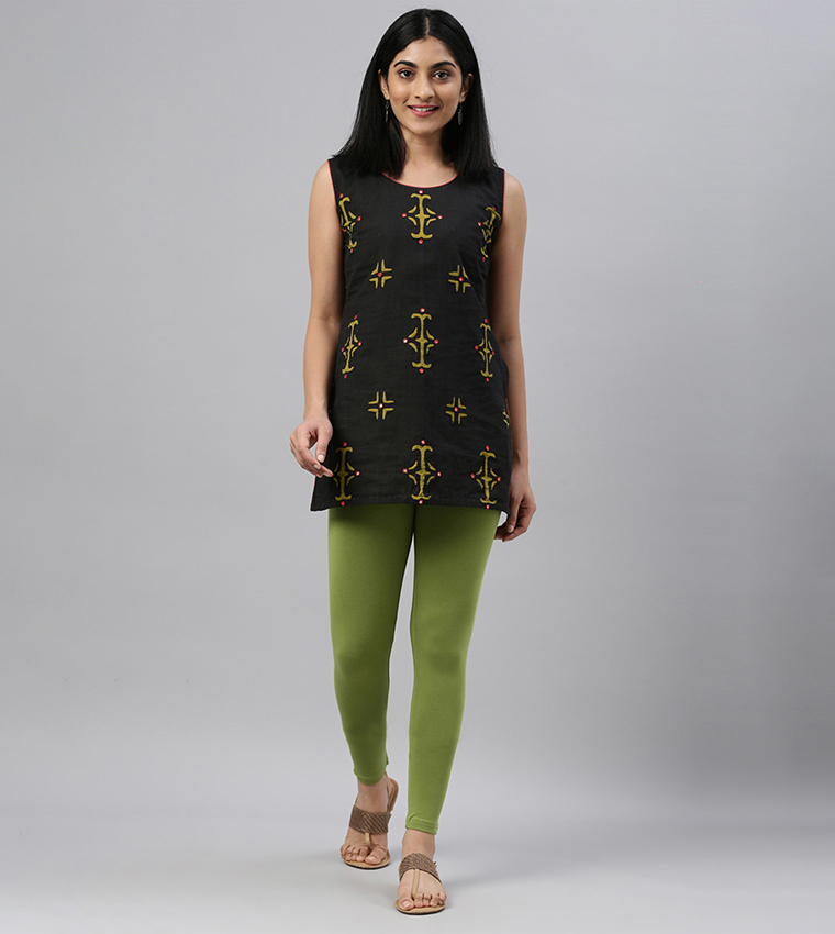 Go Colors  leggings - Green leggings