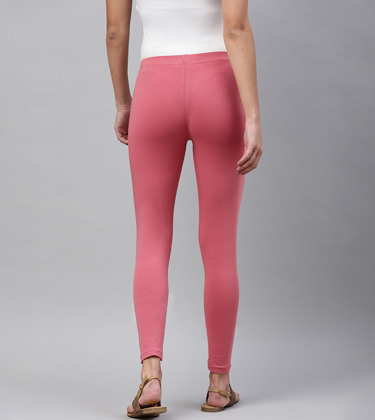 Solid Ankle Length Leggings