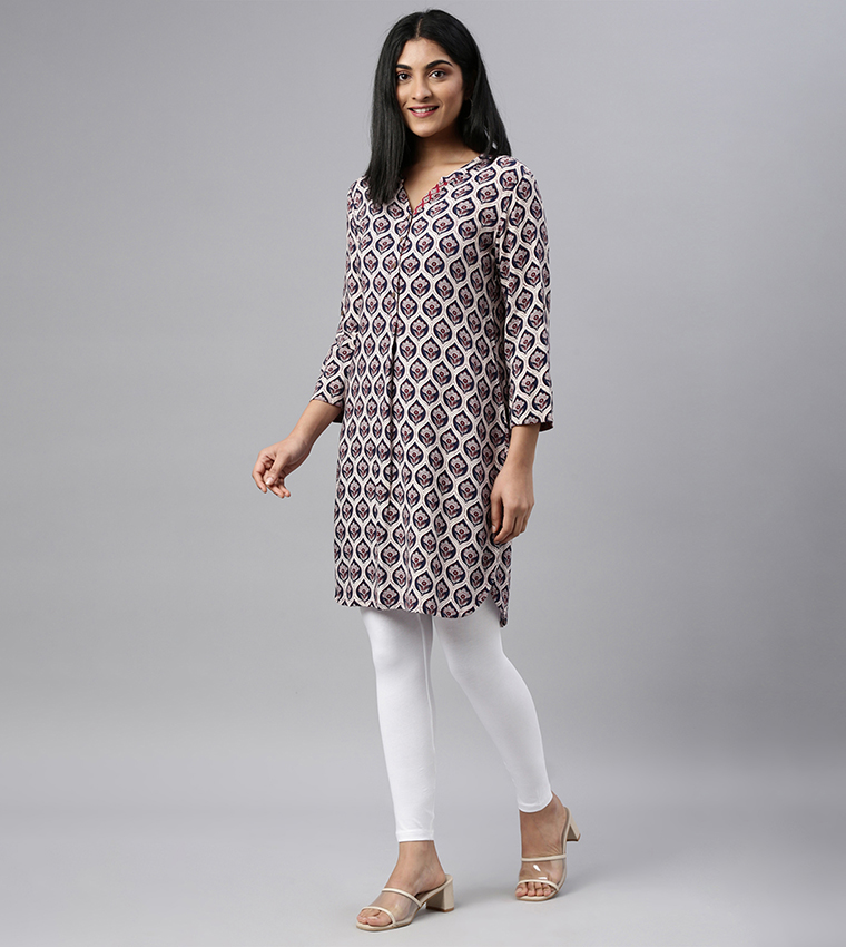 Solid Ankle Length Leggings