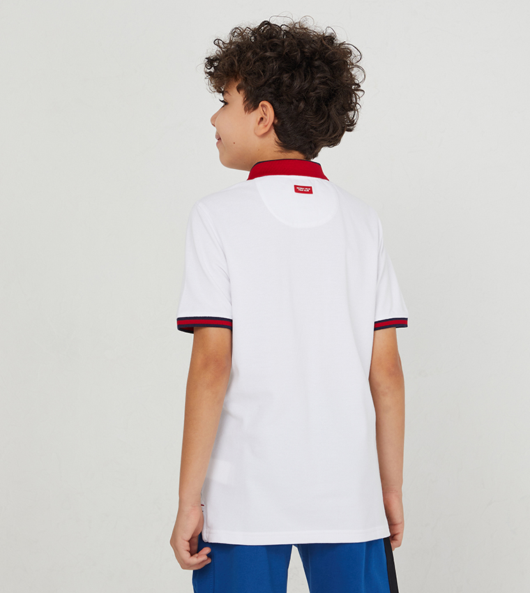 Embroidered Short Sleeves Polo T-Shirt