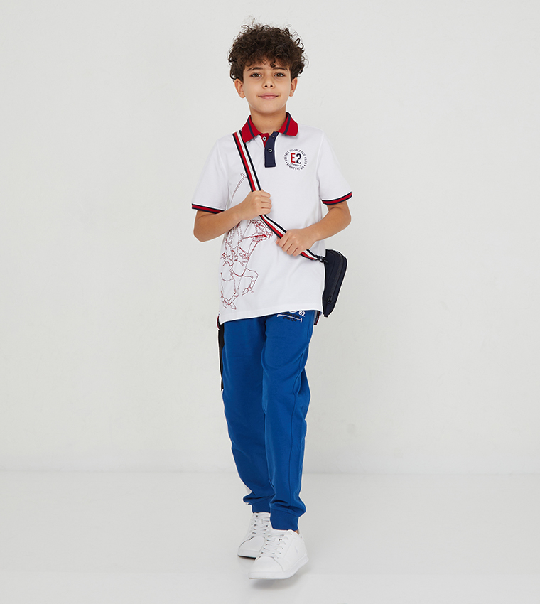 Embroidered Short Sleeves Polo T-Shirt