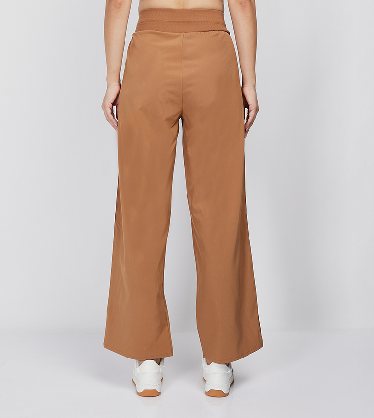 Elastic Waist Wide Leg Pants