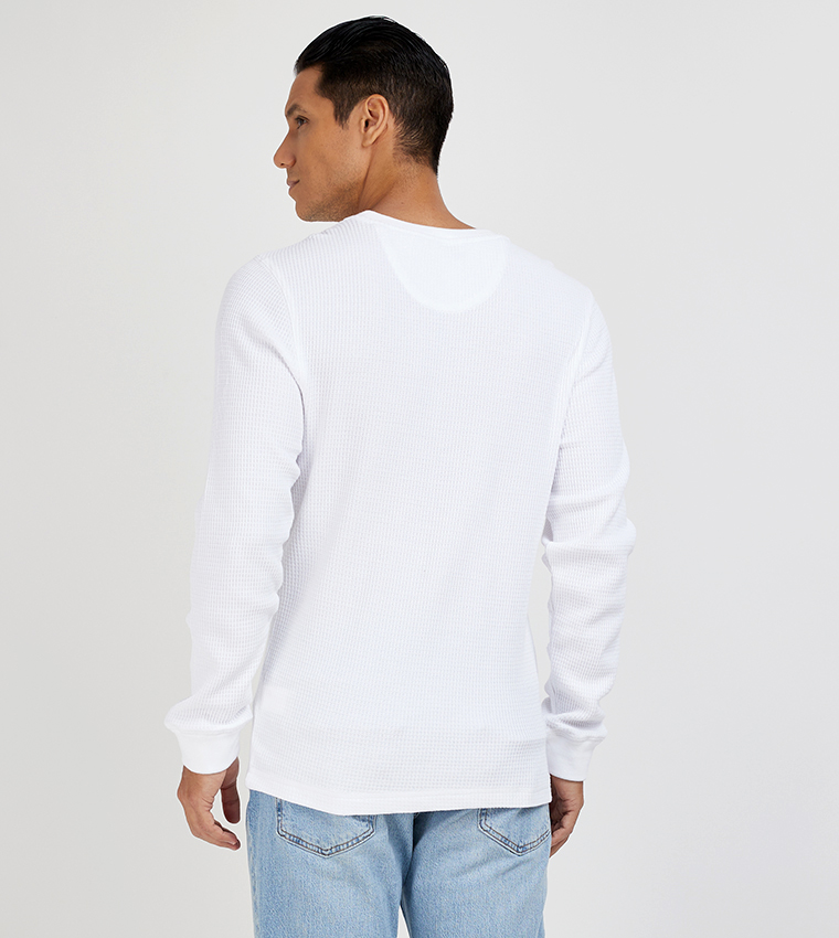 Logo Embroidered Long Sleeves T-Shirt