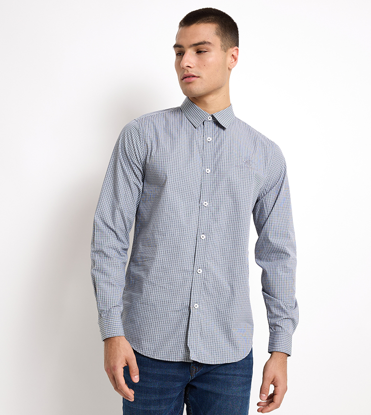 Logo Embroidered Long Sleeves Shirt