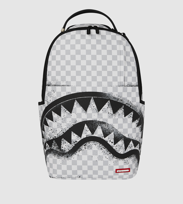 Red Stencil Shark Backpack