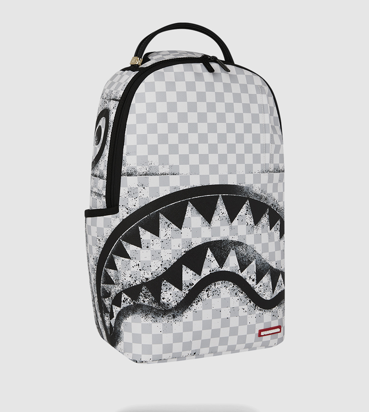 Red Stencil Shark Backpack