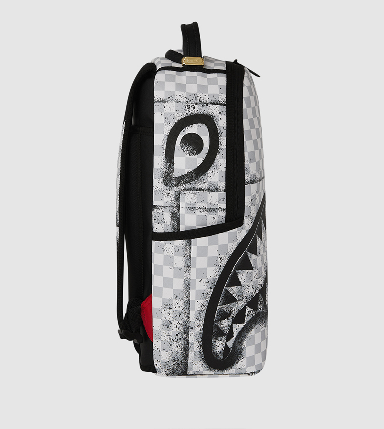 Red Stencil Shark Backpack