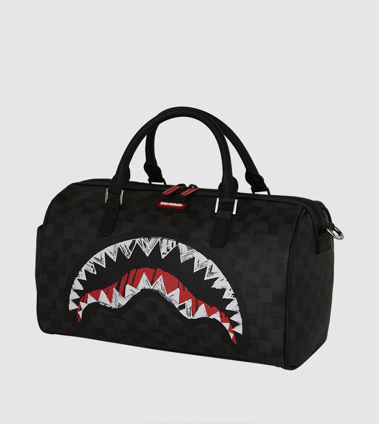 Scribble Shark Mini Duffle Bag