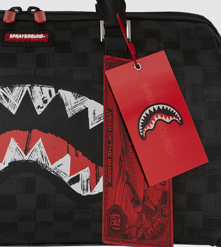 Scribble Shark Mini Duffle Bag