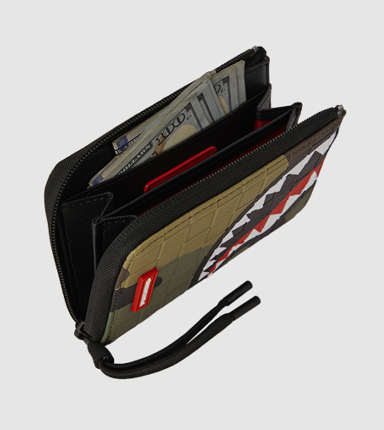 Woodland Camo Check Wallet