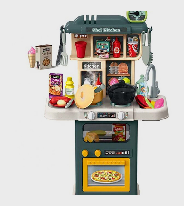 Kitchen Role-Play Set with Spraying & Run Water Function Plus- 64 Pieces