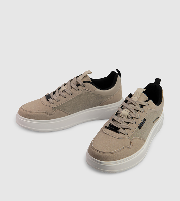 Logo Detail Lace Up Sneakers