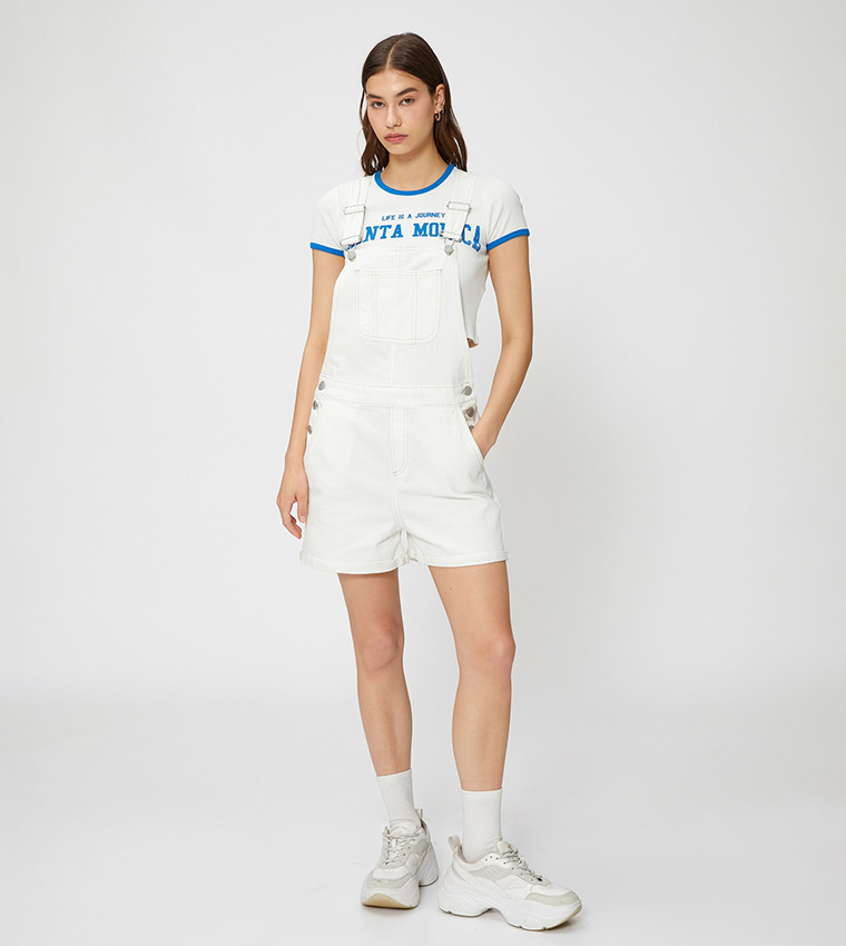 Denim Overall Shorts