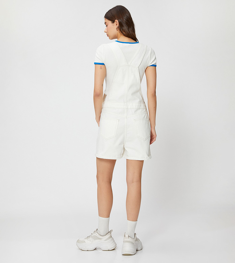 Denim Overall Shorts