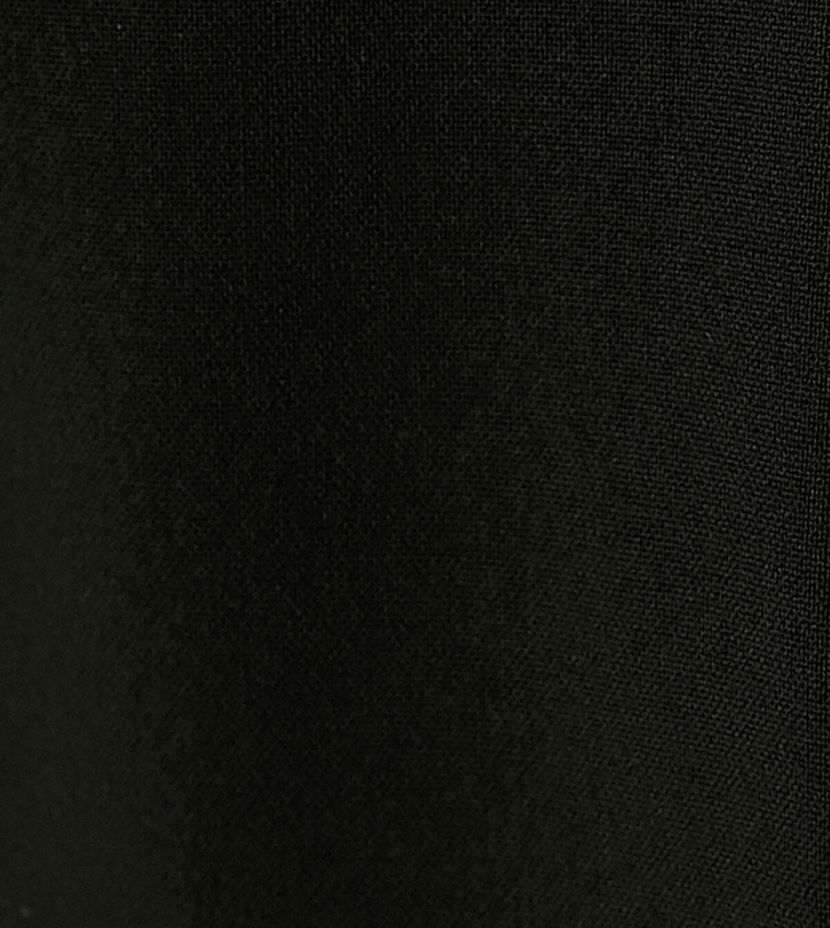Solid Drawstring Waist Pants
