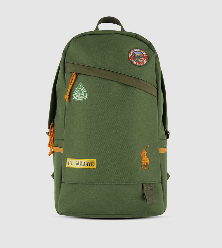 Logo Embroidered Camp Backpack