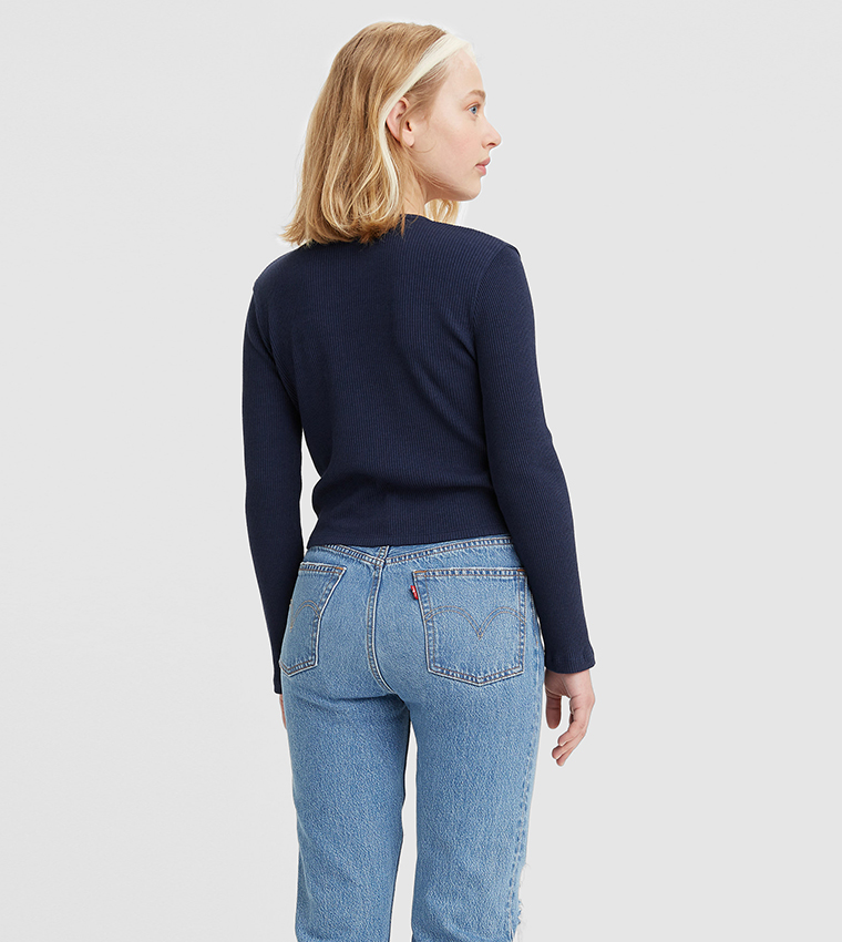 Ribbed V-Neck Cardigan