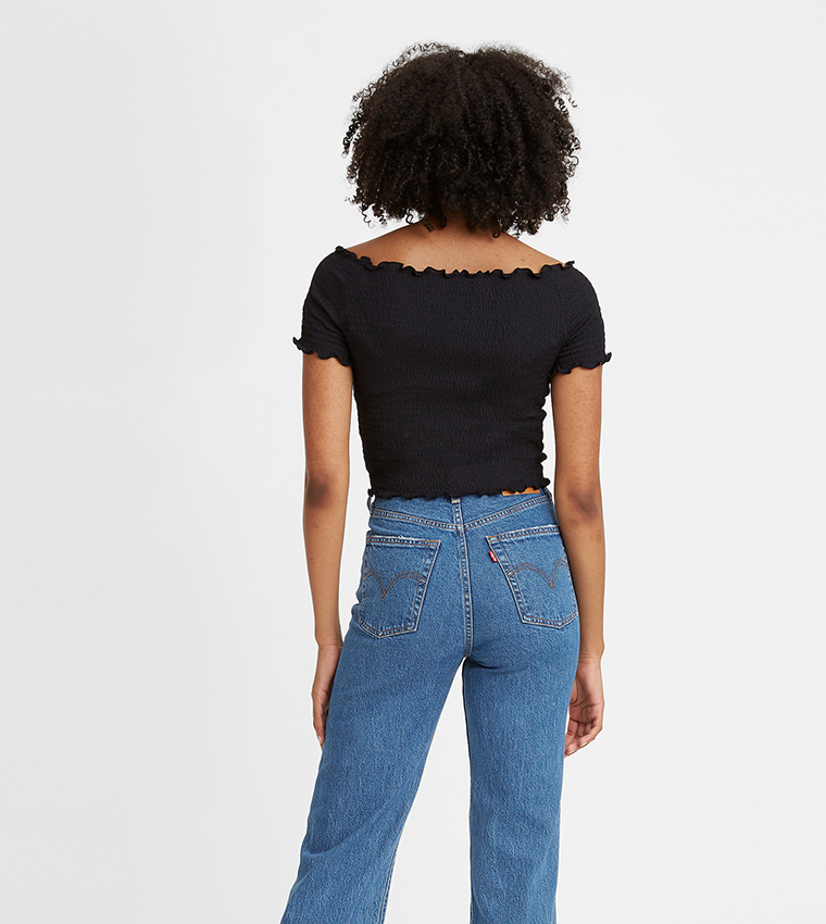 Levi's  Bodysuit - Black Bodysuit & Cropped
