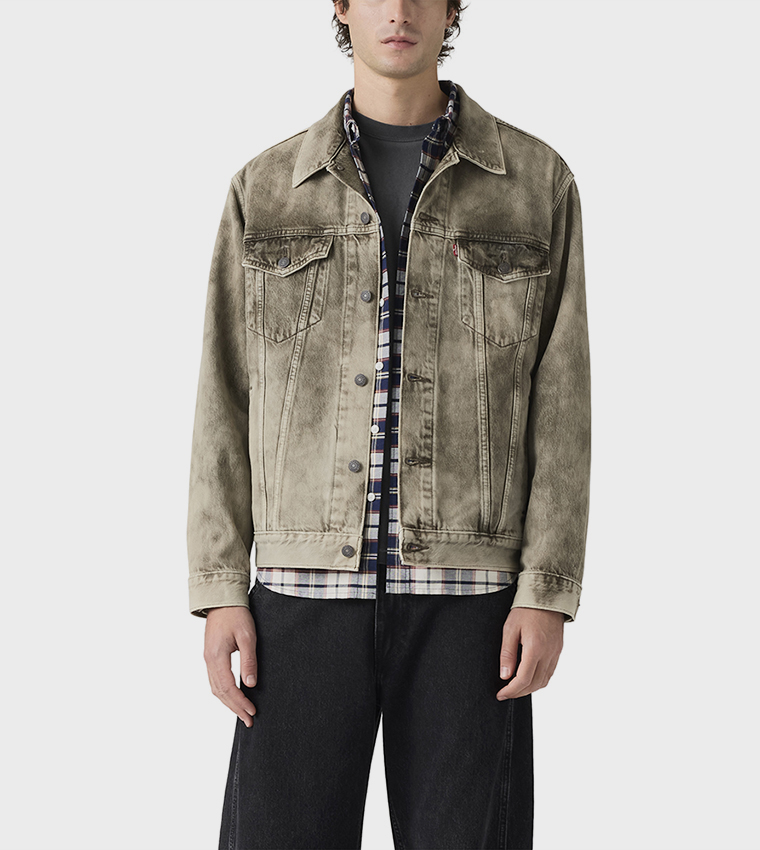 Long Sleeves Trucker Denim Jacket