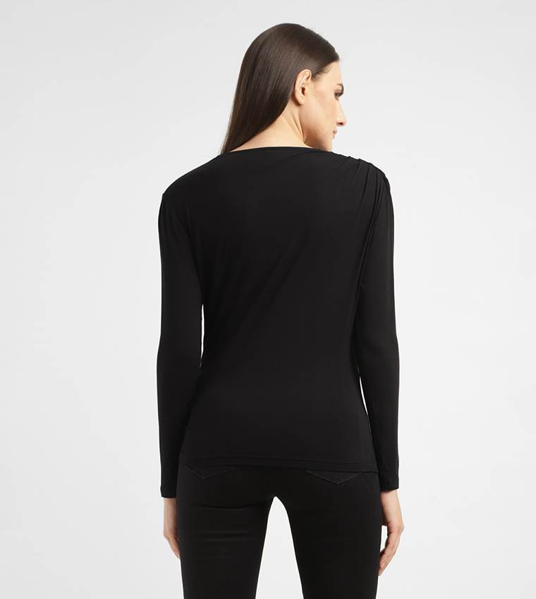 Solid Long Sleeves Top