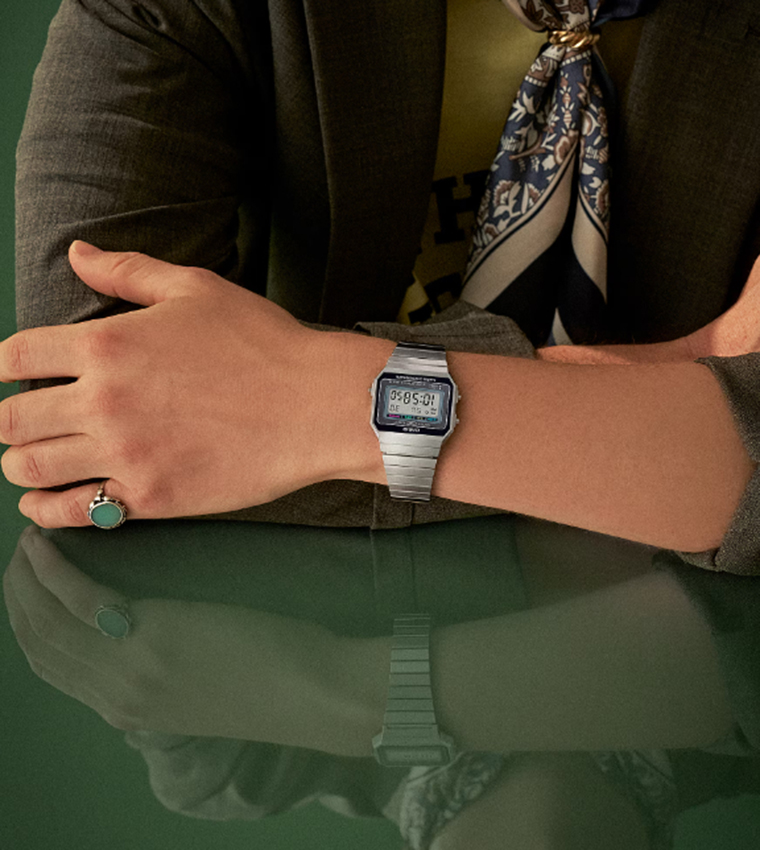 Black Dial Digital Watch