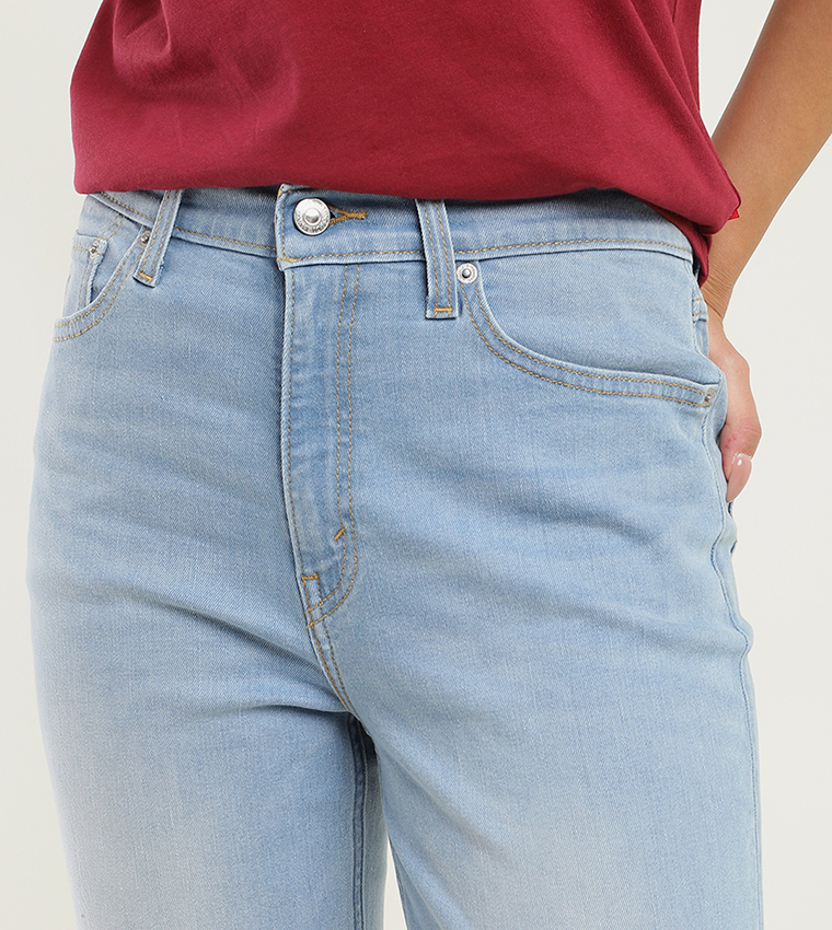 High Rise 80's New Mom Relaxed Tapered Fit Jeans
