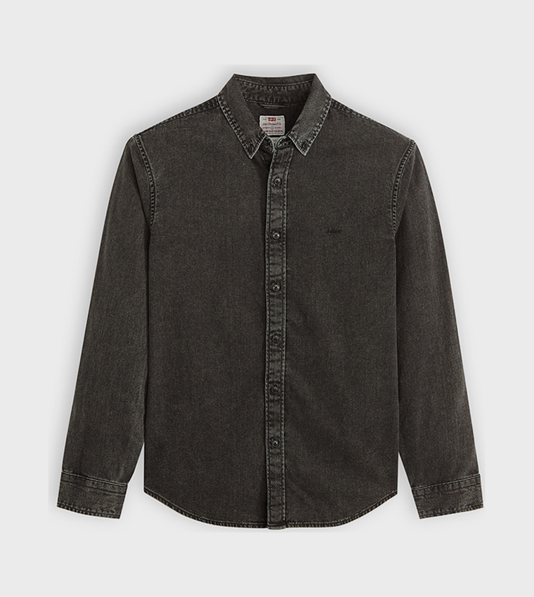 Long Sleeves Button-Down Denim Shirt