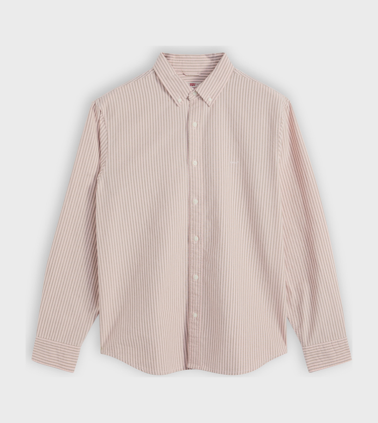 Striped Button-Down Long Sleeves Shirt