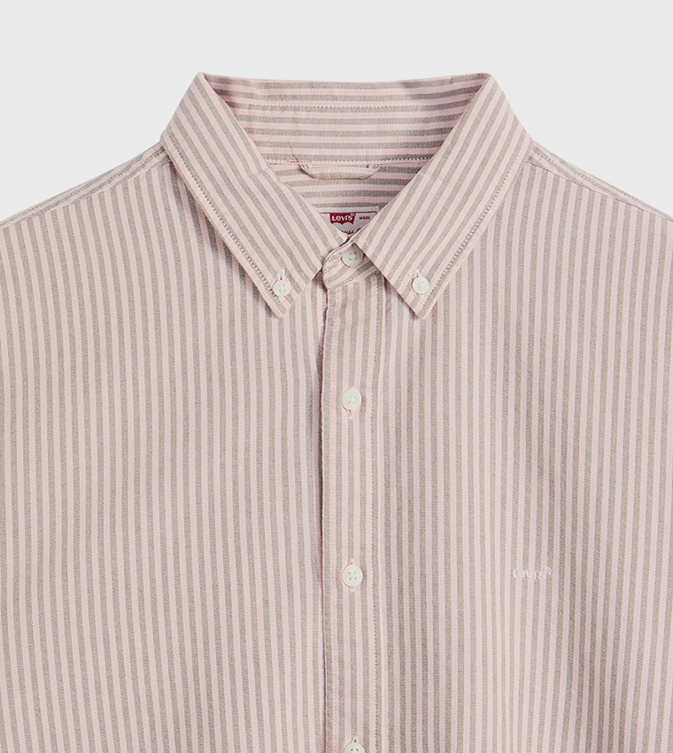 Striped Button-Down Long Sleeves Shirt