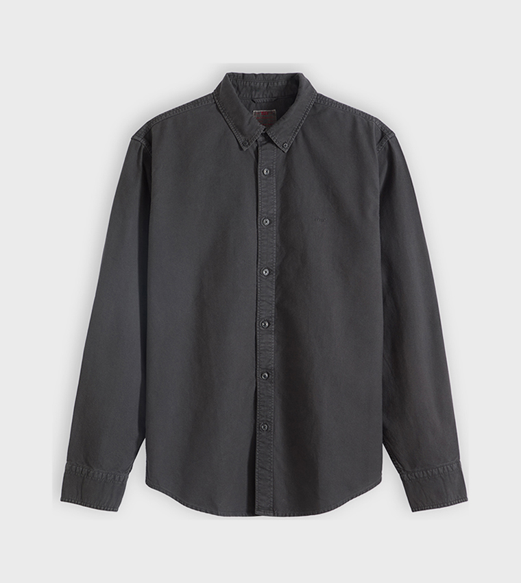 قميص كاجوال بكم طويل وأزرار 