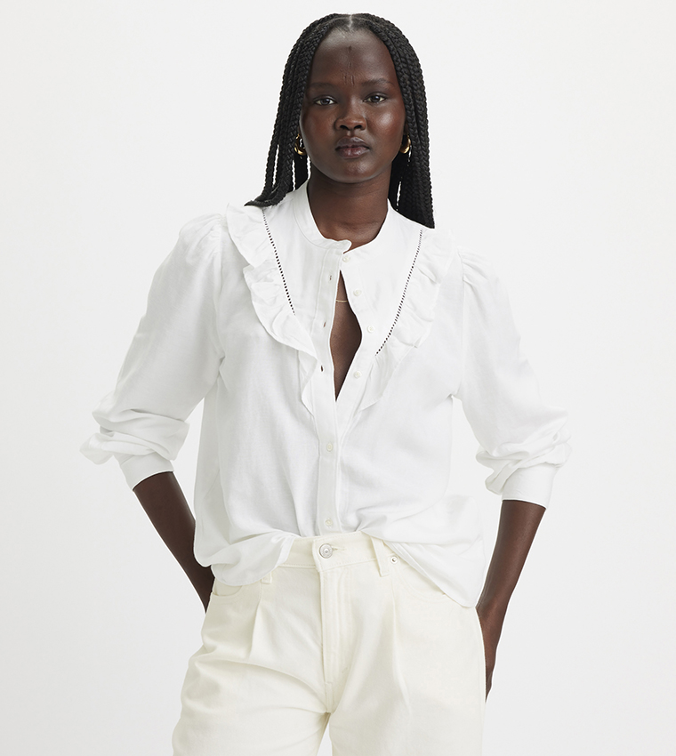 CARINNA Solid Long Sleeves Top