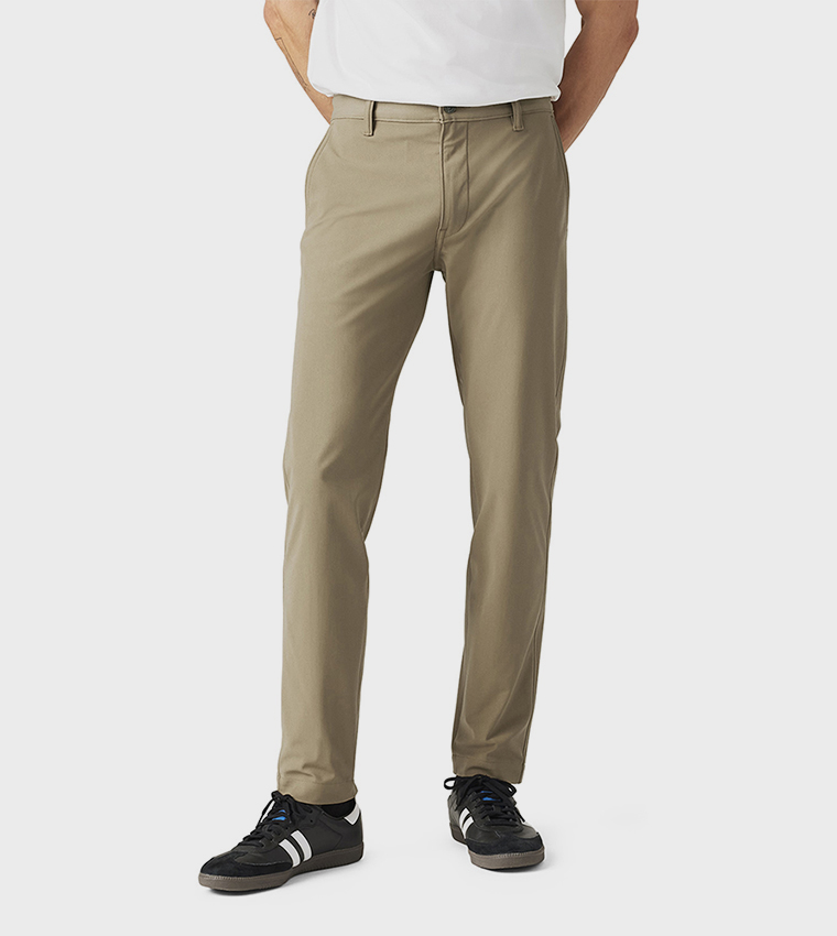 Mid Rise Tapered Fit Tech Chinos