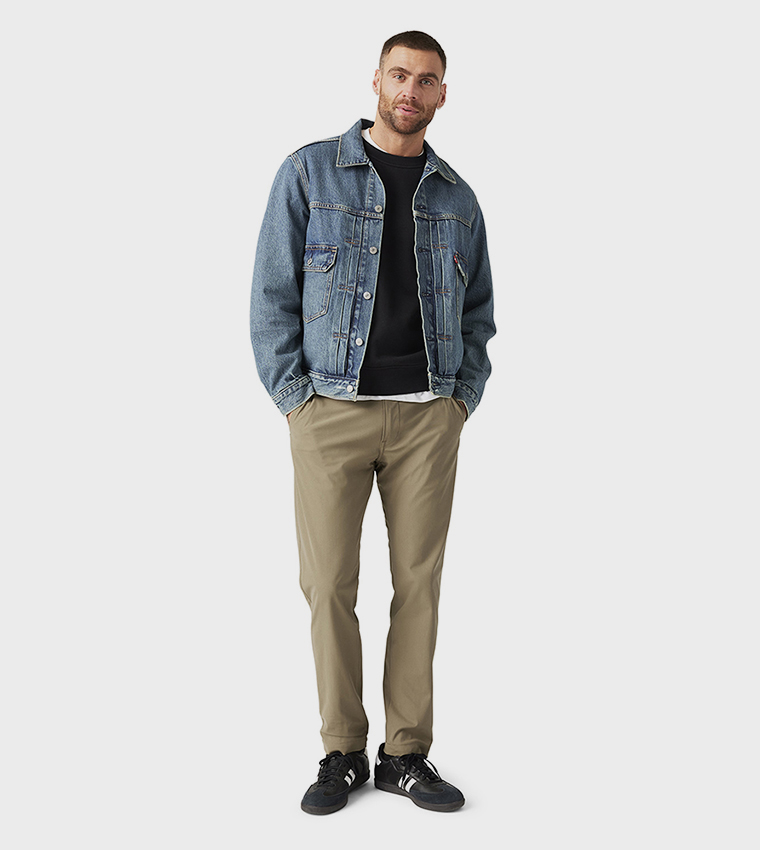 Mid Rise Tapered Fit Tech Chinos