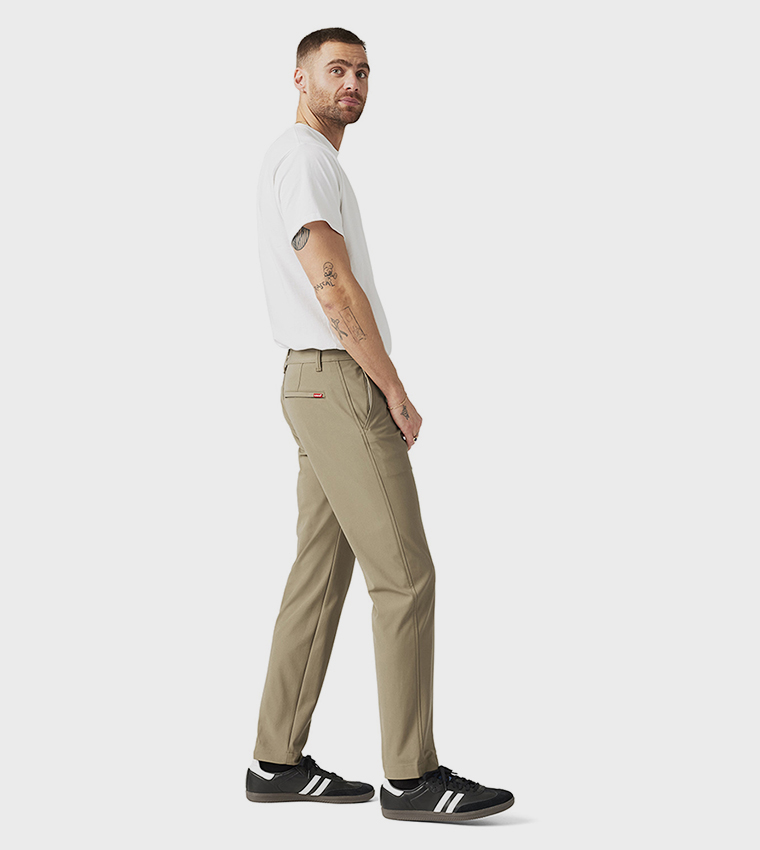 Mid Rise Tapered Fit Tech Chinos