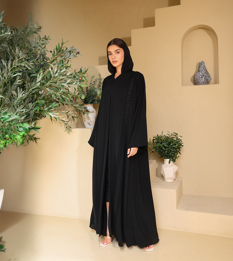CELESTIAL Embellished Flared Sleeves Abaya