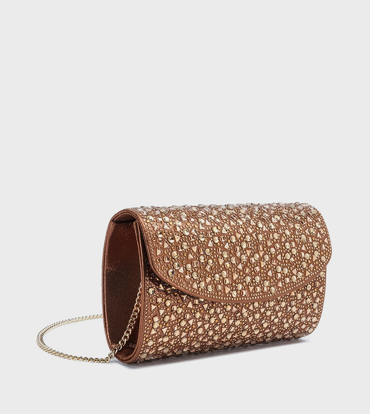 Embellished Envelope Clutch