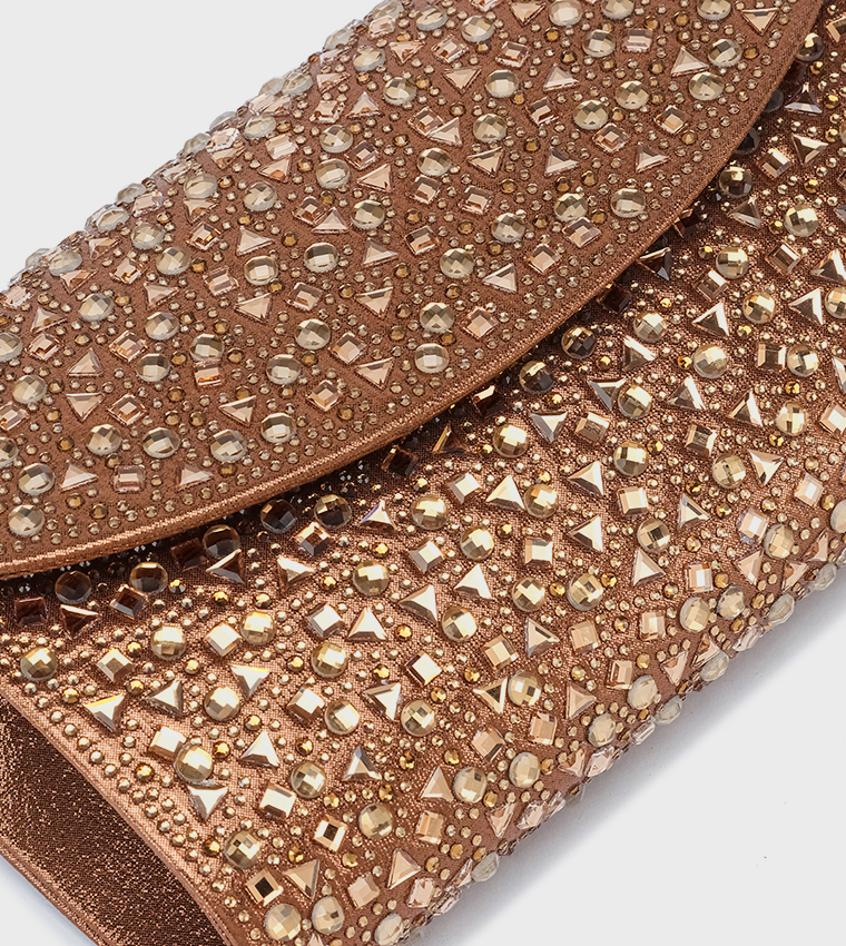 Embellished Envelope Clutch