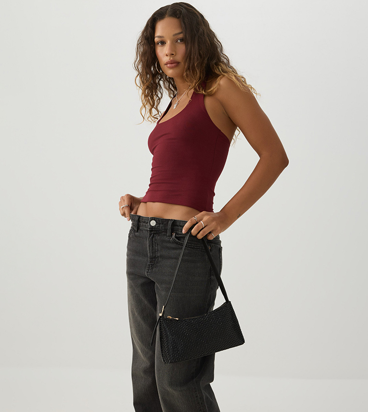 Embellished Shoulder Bag