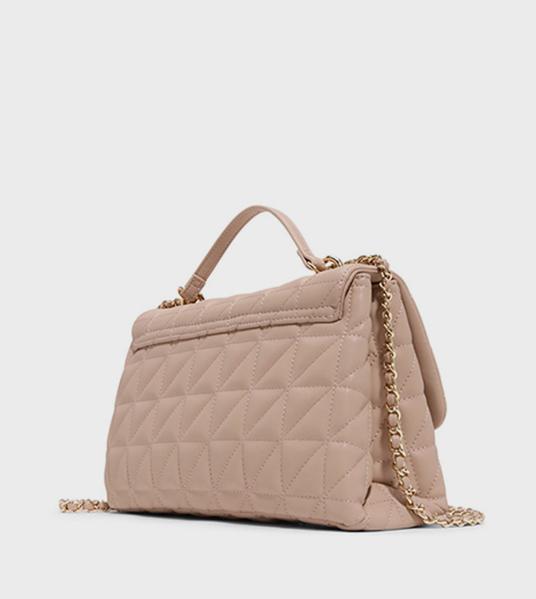 ZOLINA Quilted Twist Lock Crossbody Bag