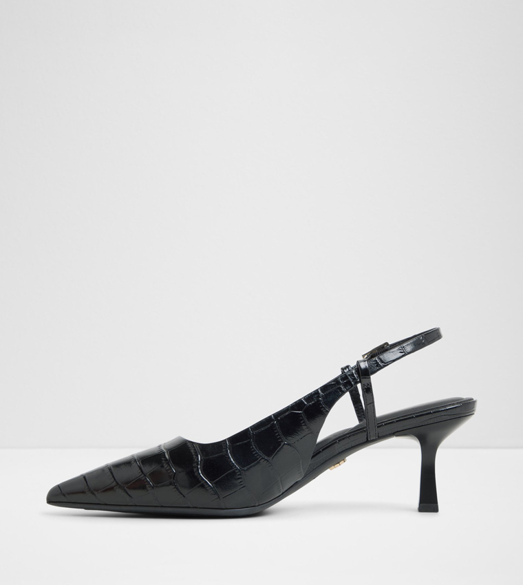 ADAN Textured Slingback Pumps