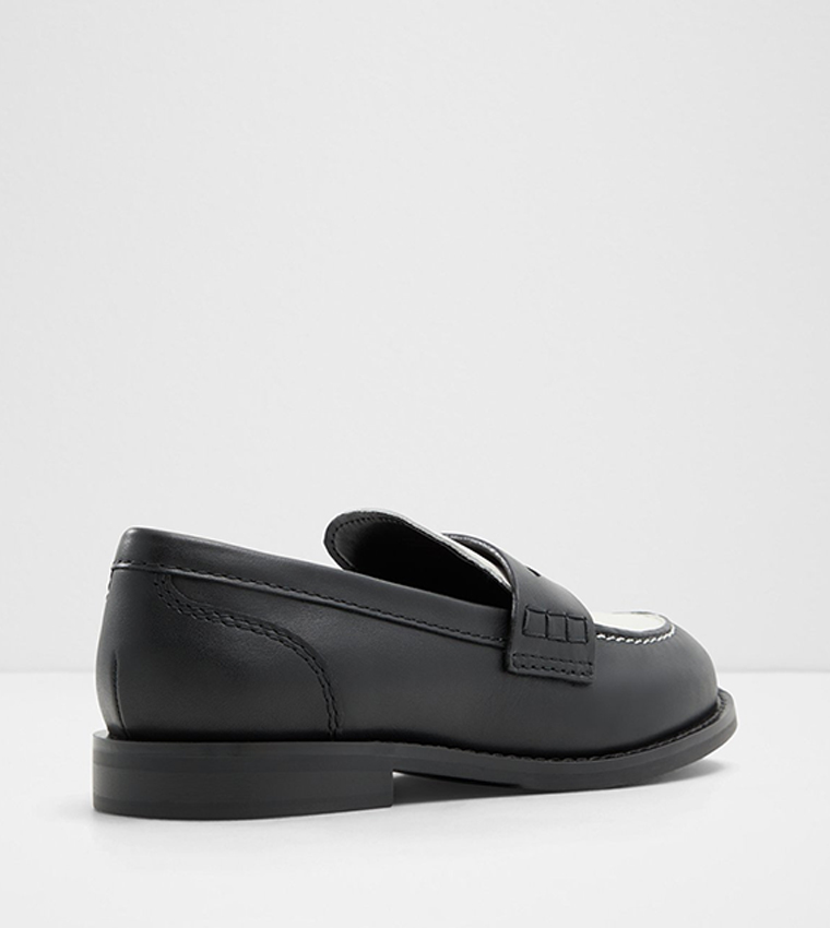 ADIBAEN Color Block Leather Loafers