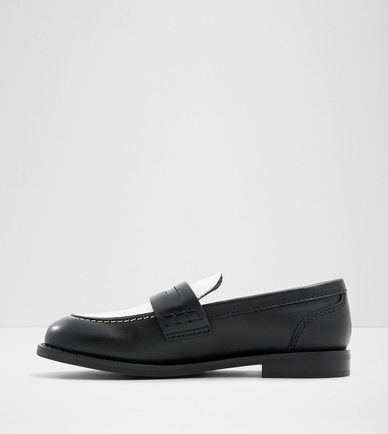 ADIBAEN Color Block Leather Loafers