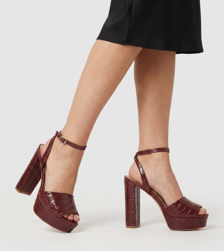 MAYE Ankle Strap Heel Sandals