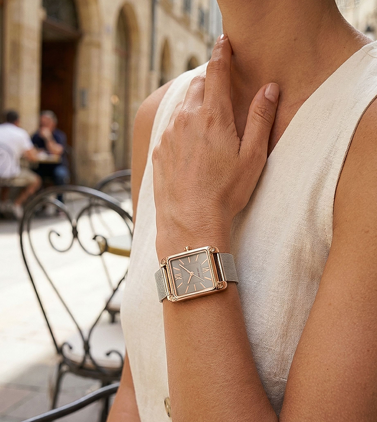 Grey Dial Analog Watch